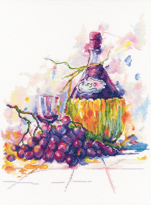Grape wine M615 Counted Cross Stitch Kit - Wizardi