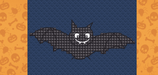 Halloween Bat Counted Cross Stitch Pattern - Free for Subscribers - Wizardi