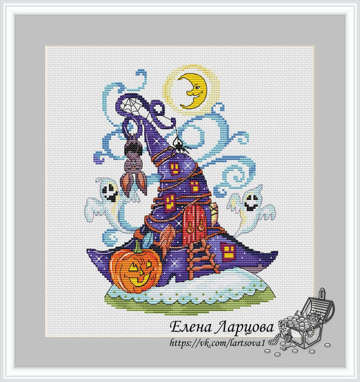 Halloween Hat - PDF Cross Stitch Pattern - Wizardi