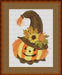 Halloween Pumpkin - PDF Free Cross Stitch Pattern - Wizardi