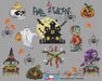 Halloween Sampler - PDF Cross Stitch Pattern. Plastic Canvas - Wizardi