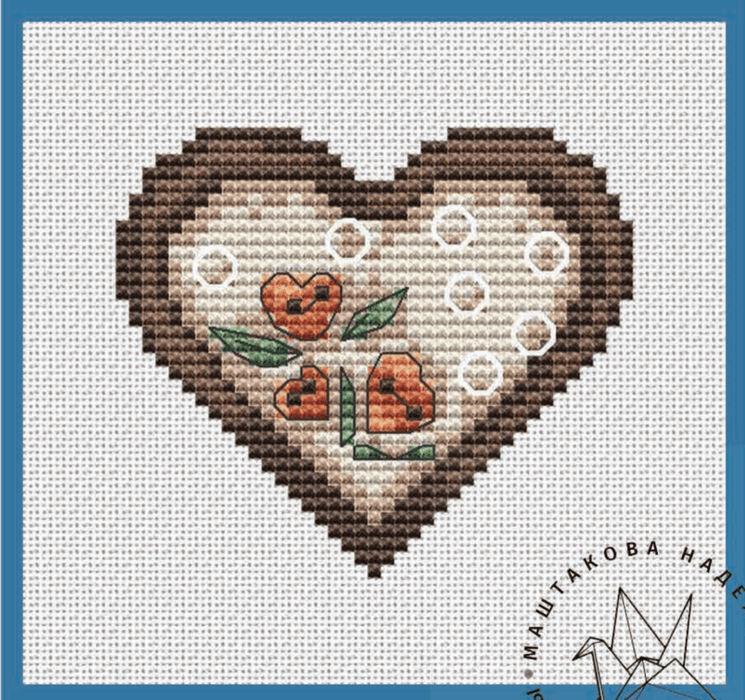 Heart of Love - PDF Cross Stitch Pattern - Wizardi