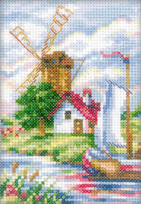 Holland Landscape EH310 Counted Cross Stitch Kit - Wizardi