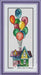 House with Balloons. UP - Free PDF Cross Stitch Pattern - Wizardi