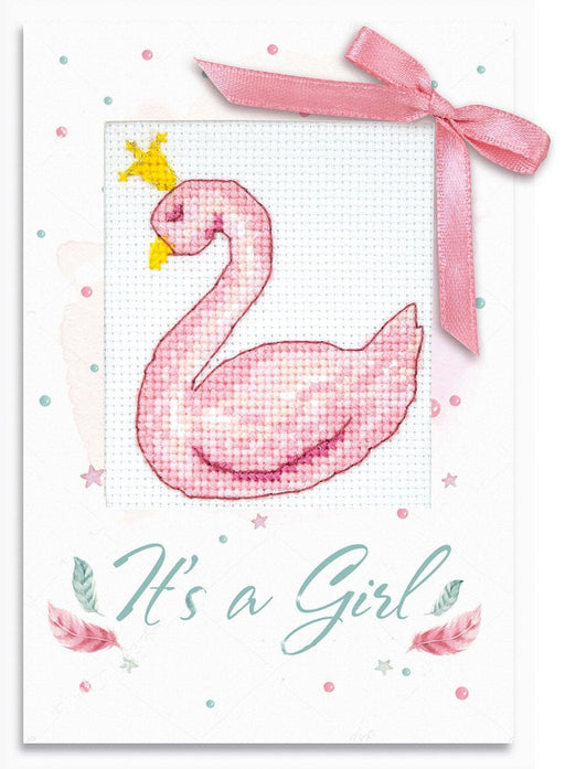 It's a Girl Post Cards SP-105L Counted Cross-Stitch Kit - Wizardi