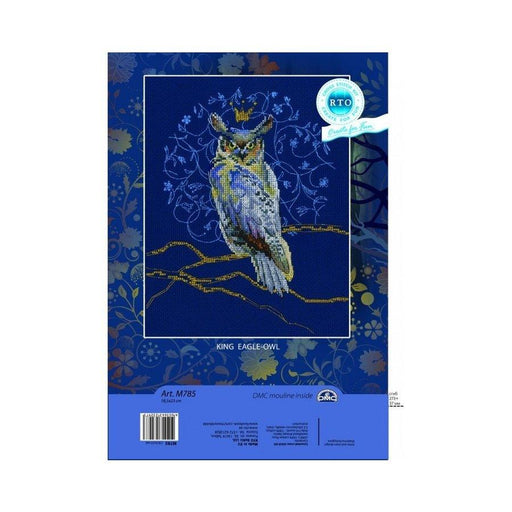 King eagle-owl M785 Counted Cross Stitch Kit - Wizardi