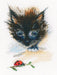 Ladybug and super-cat M826 Counted Cross Stitch Kit - Wizardi