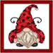 Ladybug Gnome - PDF Cross Stitch Pattern - Wizardi