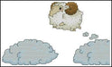 Lamb on the Clouds - PDF Free Cross Stitch Pattern - Wizardi