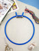 Large Spring Metal Embroidery Hoop Nurge 160-1 Deep Blue - Wizardi
