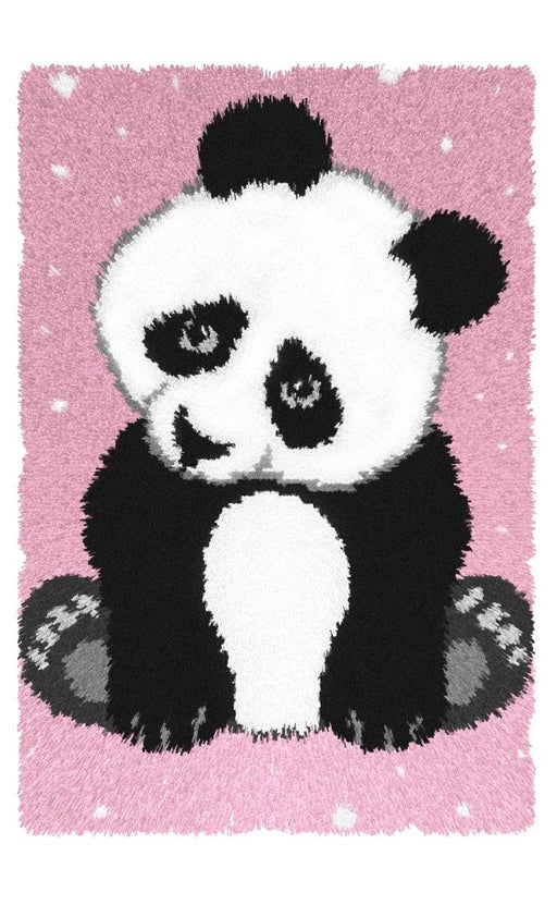 Latch-hook Carpet Kit on canvas Panda 4159 - Wizardi