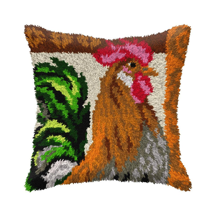Latch-hook Kit on canvas Rooster 4122 - Wizardi