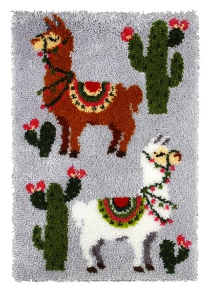 Latch hook rug kit "Alpacas" 4103 - Wizardi