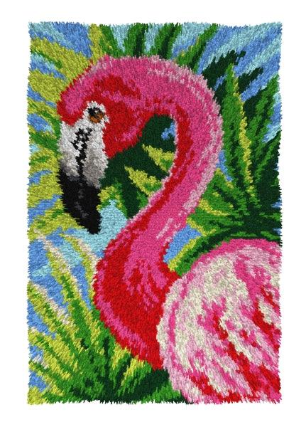 Latch hook rug kit Flamingo 4151 — Wizardi
