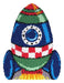 Latch hook rug kit "Spaceship" 4187 - Wizardi
