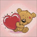 Little Bear's Heart WD2299 7.9 x 7.9 inches Wizardi Diamond Painting Kit - Wizardi