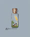 Little Sparrow Bottle on Plastic Canvas - PDF Counted Cross Stitch Pattern - Wizardi
