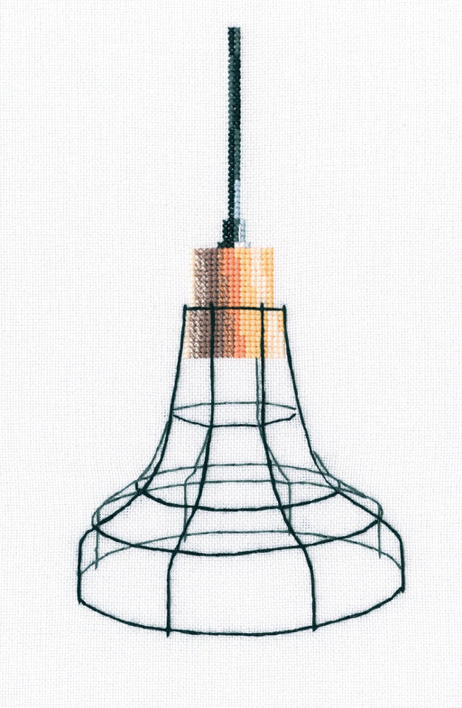 Loft-styled lamp M801 Counted Cross Stitch Kit - Wizardi