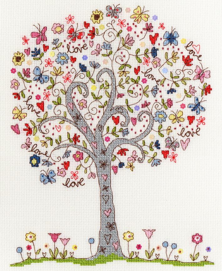 Love Tree XKA2 Counted Cross Stitch Kit - Wizardi