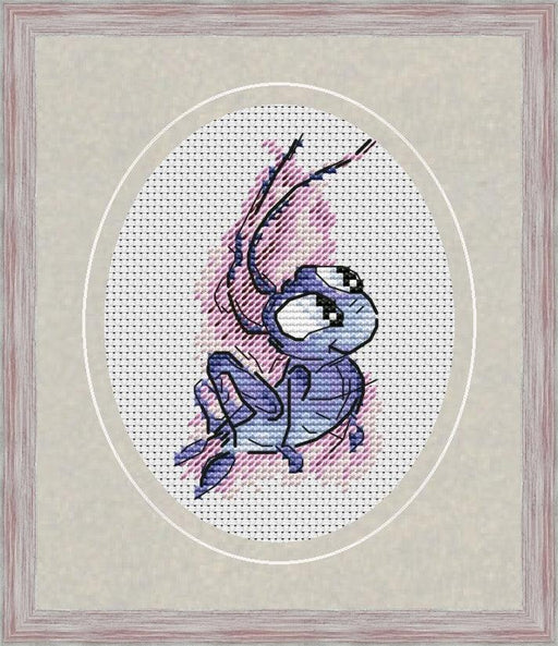 Lucky Cricket. Little Bug - Free PDF Cross Stitch Pattern - Wizardi