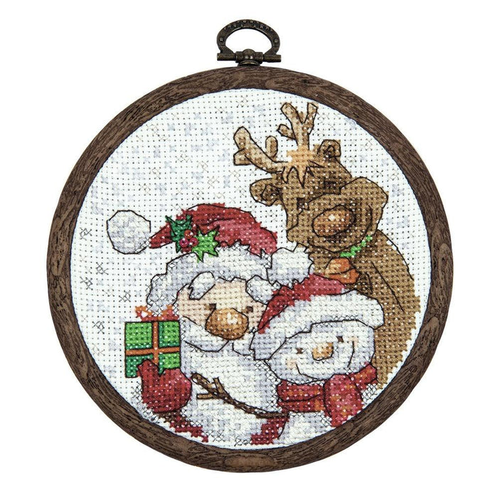 M-504C Counted cross stitch kit series "New Year Stories" - Wizardi