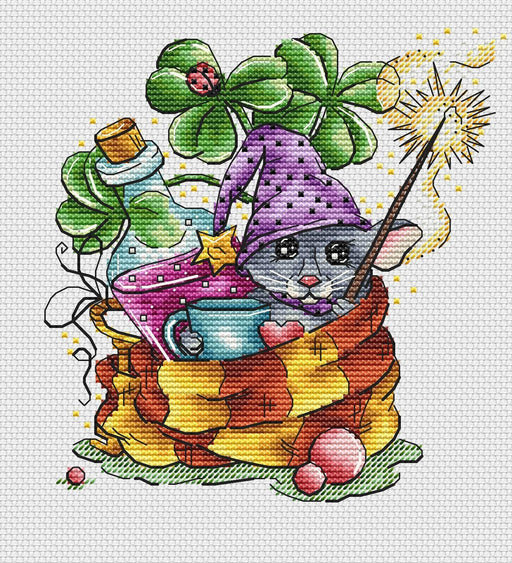Magic Mouse - PDF Cross Stitch Pattern - Wizardi