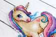Magic Unicorn P-317 / SR-317 Plastic Canvas Counted Cross Stitch Kit - Wizardi