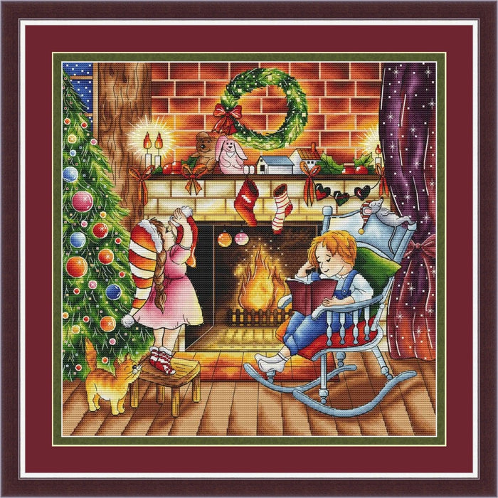 Magical Evening. Christmas - PDF Cross Stitch Pattern - Wizardi