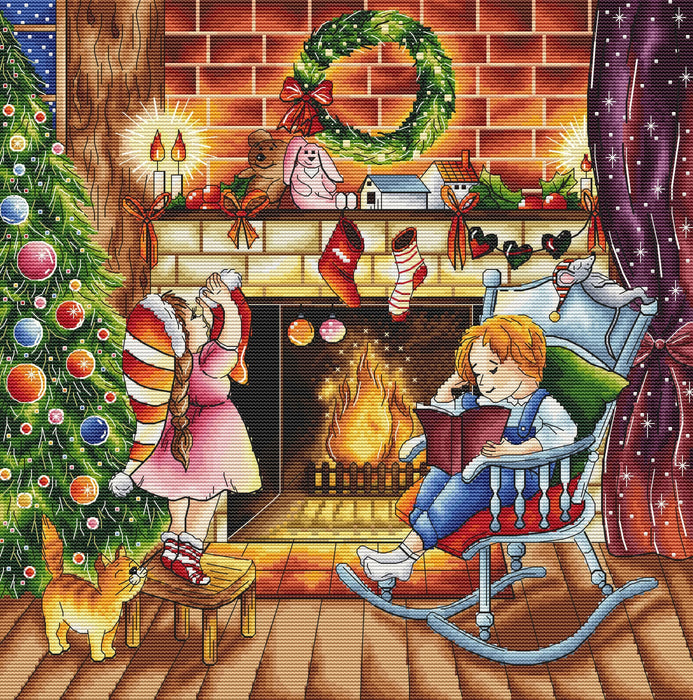Magical Evening. Christmas - PDF Cross Stitch Pattern - Wizardi