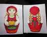 Matryoshka Autumn SR-268 Plastic Canvas Counted Cross Stitch Kit - Wizardi