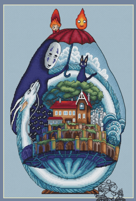 Mijadzaki World - PDF Cross Stitch Pattern - Wizardi