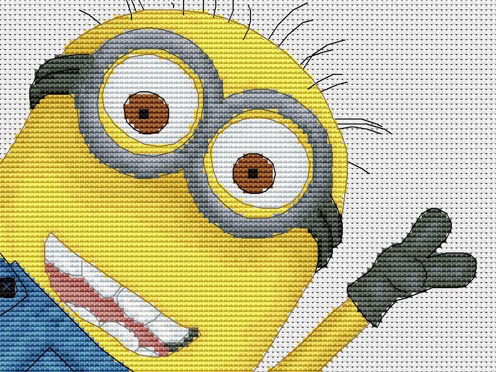 Minion Inspired - Free PDF Cross Stitch Pattern — Wizardi