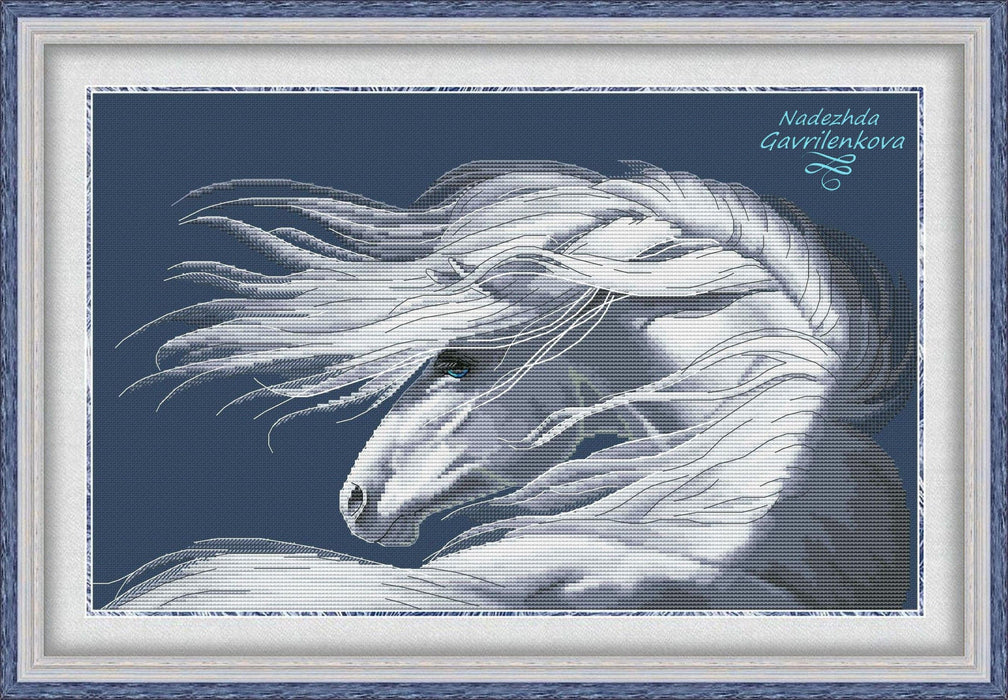 Moon Mare - PDF Counted Cross Stitch Pattern - Wizardi