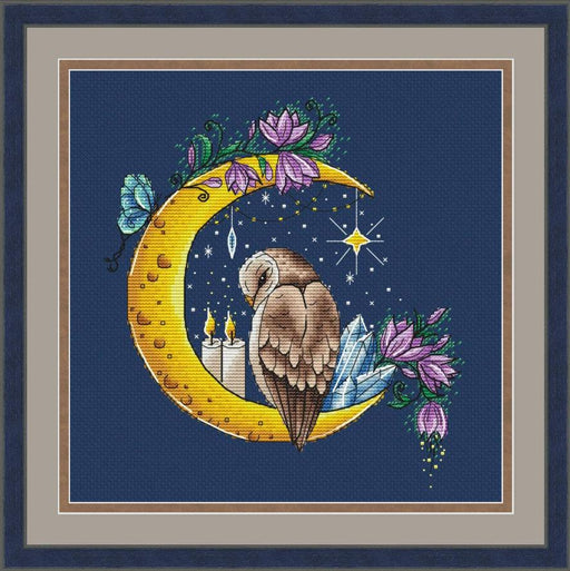 Moon Owl - PDF Cross Stitch Pattern - Wizardi