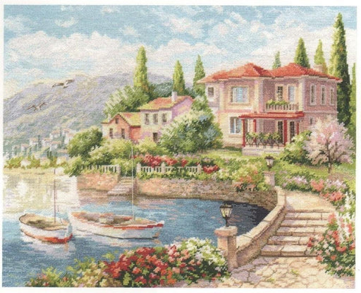 Morning on the Coast 3-16 Counted Cross-Stitch Kit - Wizardi