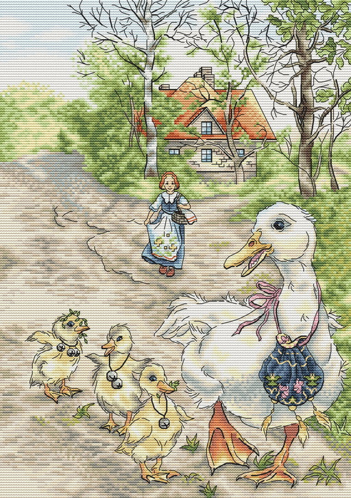 Mother Goose - PDF Cross Stitch Pattern - Wizardi