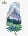 Mountain landscape-2 1402 Counted Cross Stitch Kit - Wizardi
