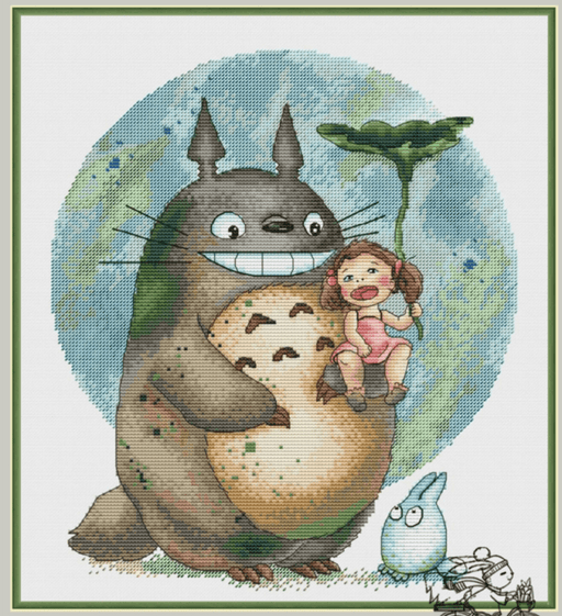 My Neighbor Totoro - PDF Cross Stitch Pattern - Wizardi