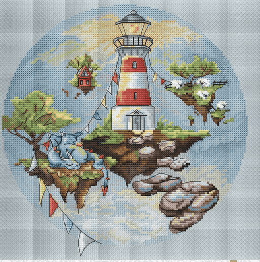 My World. Lighthouse - PDF Cross Stitch Pattern - Wizardi