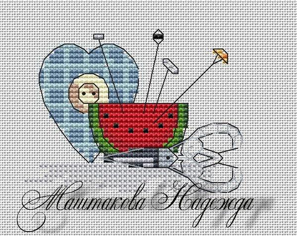 Cross Stitch Needle Minder by CooterBaldwin, Download free STL model