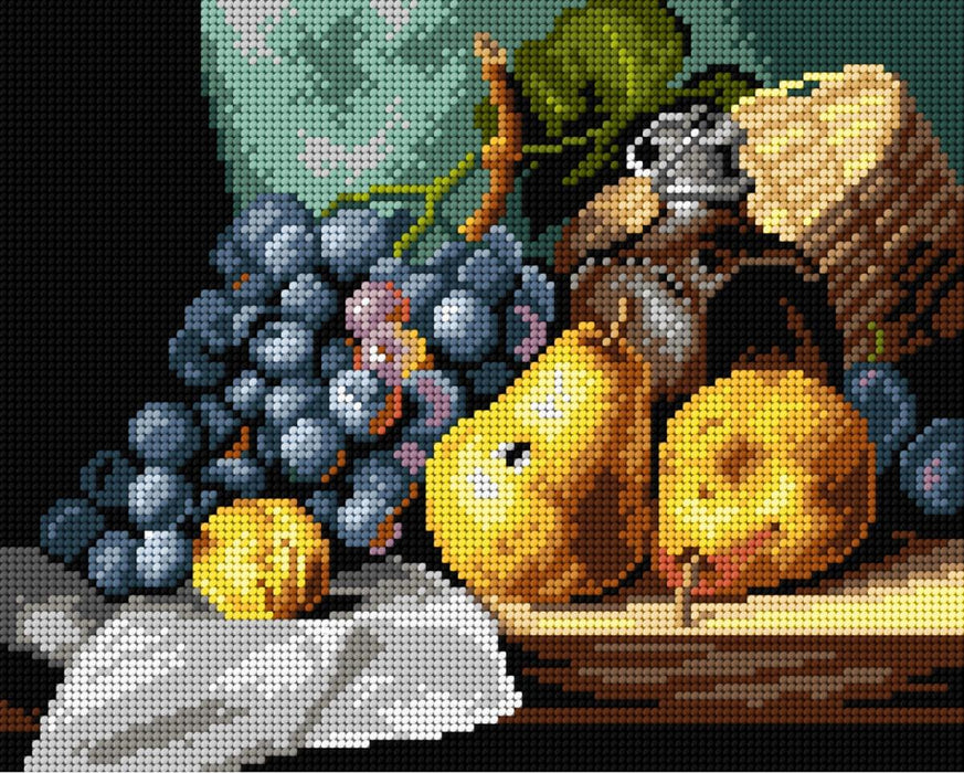 Needlepoint canvas for halfstitch without yarn after Edward Ladell - Still Life 3260H - Wizardi