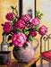Needlepoint canvas for halfstitch without yarn Bouquet of Roses 2121F - Printed Tapestry Canvas - Wizardi