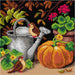 Needlepoint canvas for halfstitch without yarn In the Garden 3231H - Printed Tapestry Canvas - Wizardi