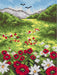 Needlepoint canvas for halfstitch without yarn On the Meadow 2227F - Printed Tapestry Canvas - Wizardi