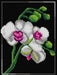 Needlepoint canvas for halfstitch without yarn Orchid 3010F - Printed Tapestry Canvas - Wizardi
