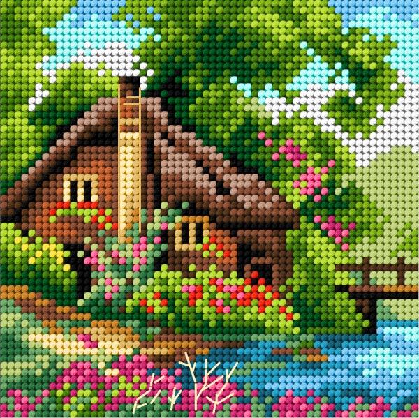 Needlepoint canvas for halfstitch without yarn Spring 2562D - Printed Tapestry Canvas - Wizardi
