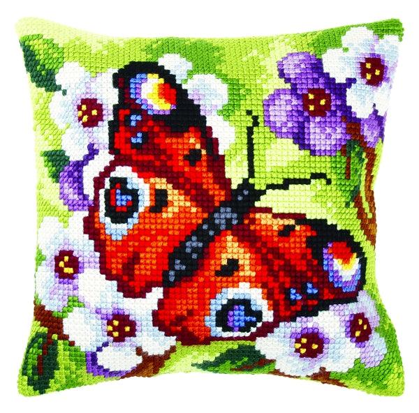 Needlepoint Cushion Kit "Butterfly" 9379 - Wizardi