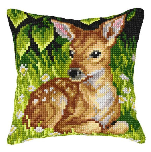 Needlepoint Cushion Kit "Roe deer" 9566 - Wizardi