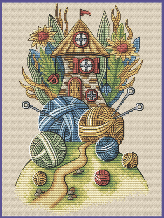 Needlework House - PDF Cross Stitch Pattern - Wizardi