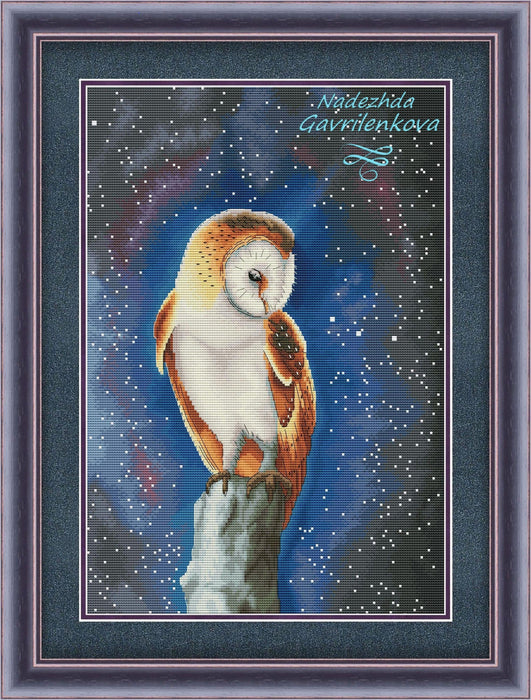 Night Owl" - PDF Counted Cross Stitch Pattern - Wizardi